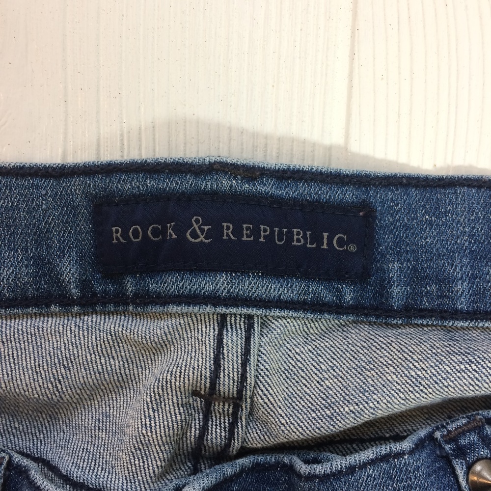 ROCK & REPUBLIC Kasandra Studded Bootcut Jeans 10M - Picture 7 of 8